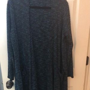 LuLaRoe Black w/ Blue Bubble Sarah